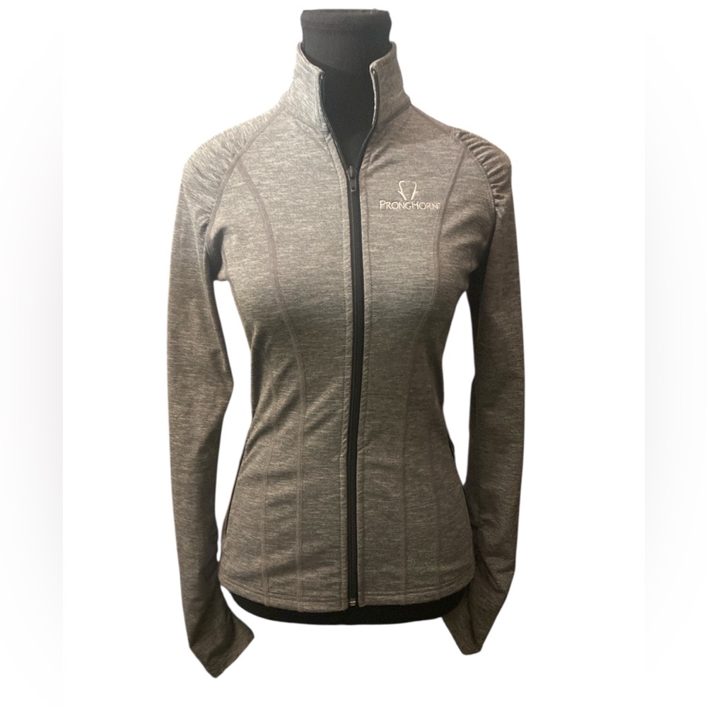 Lija Gray Ski Jacket with High Collar and Slim Fit GUC S/P